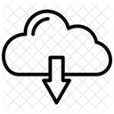 Downloads Black Outline Icon Icon