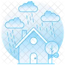 Downpour Rain Rainstorm Icon
