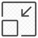 Minimize Square Arrow Icon
