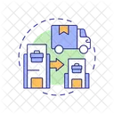 Downstream Transactions Downstream Intercompany Icon
