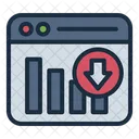 Downtrend Stocks Chart Icon