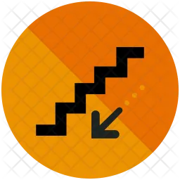 Downwards stairs  Icon