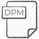 Dpm Datei Dokument Datei Icon