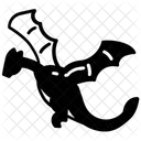 Drache Tier Fliegende Eidechse Symbol