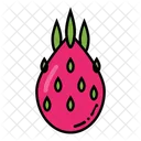 Drachenfrucht Melone Obst Symbol