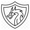 Drachenwappenschild  Symbol