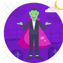 Halloween Dracula Costume Icon