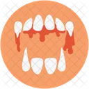 Dracula Teeth Scary Icon