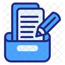 Draft Document Files Icon