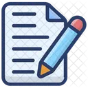 Draft Writing Content Icon