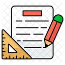 Drafting Protractor Pencil Icon