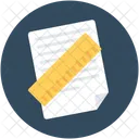 Drafting Ruler Paper Icon