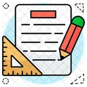 Drafting Protractor Pencil Icon