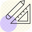 Drafting Scale Minimal Outline Icon
