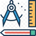 Draft Geometry Ruler Icon