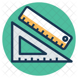 Drafting Tools Icon - Download in Colored Outline Style