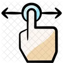 Hand Touchscreen Drag Icon