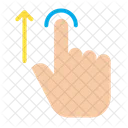 Up Drag Gesture Icon