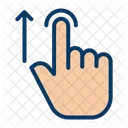 Up Drag Gesture Icon