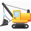 Dragline Excavator Excavator Machinery Icon