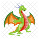 Vector De Dragon Criatura Mitica Criatura Legendaria Icono