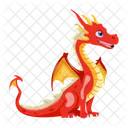 Vector De Dragon Criatura Mitica Criatura Legendaria Icono