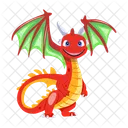 Vector De Dragon Criatura Mitica Criatura Legendaria Icono