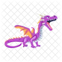 Vector De Dragon Criatura Mitica Criatura Legendaria Icono