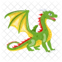 Vector De Dragon Criatura Mitica Criatura Legendaria Icono