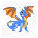 Vector De Dragon Criatura Mitica Criatura Legendaria Icono