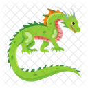 Vector De Dragon Criatura Mitica Criatura Legendaria Icono