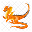 Vector De Dragon Criatura Mitica Criatura Legendaria Icono