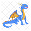 Vector De Dragon Criatura Mitica Criatura Legendaria Icono