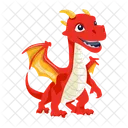 Vector De Dragon Criatura Mitica Criatura Legendaria Icono