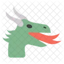 Dragon Face Emoji Emoticon Icon