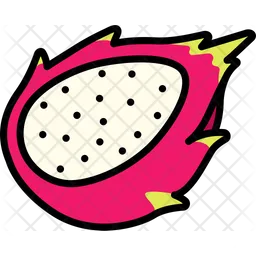 Dragon Fruit Half Cut  Icon