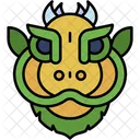 Dragon Head Tradition Lion Head Icon