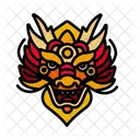Dragon Mask Tradition Culture Icon