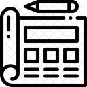 Wireframe Website Web Layout Symbol