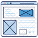 Wireframe Layout Webdesign Weblayout Icon