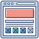 Wireframe Layout Webdesign Weblayout Icon