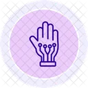 Verdrahtete Handschuhe Liniensymbol Symbol