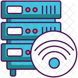 Drahtlose Datenbank  Symbol