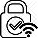 Drahtlose Sicherheit Wi Fi Sicherheit WLAN Sicherheit Symbol