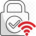 Drahtlose Sicherheit Wi Fi Sicherheit WLAN Sicherheit Symbol