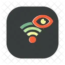 WLAN Drahtlose Sichtbarkeit Sichtbar Symbol