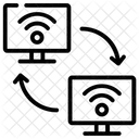 Drahtlose Verbindung Computernetzwerk Lokales Netzwerk Symbol