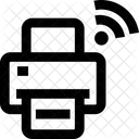 Druckmaschine Kabelloser Drucker Druckmaschine Symbol