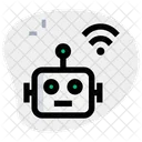 Kabelloser Roboter  Symbol