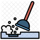 Drain Snaking Drain Plunger Icon